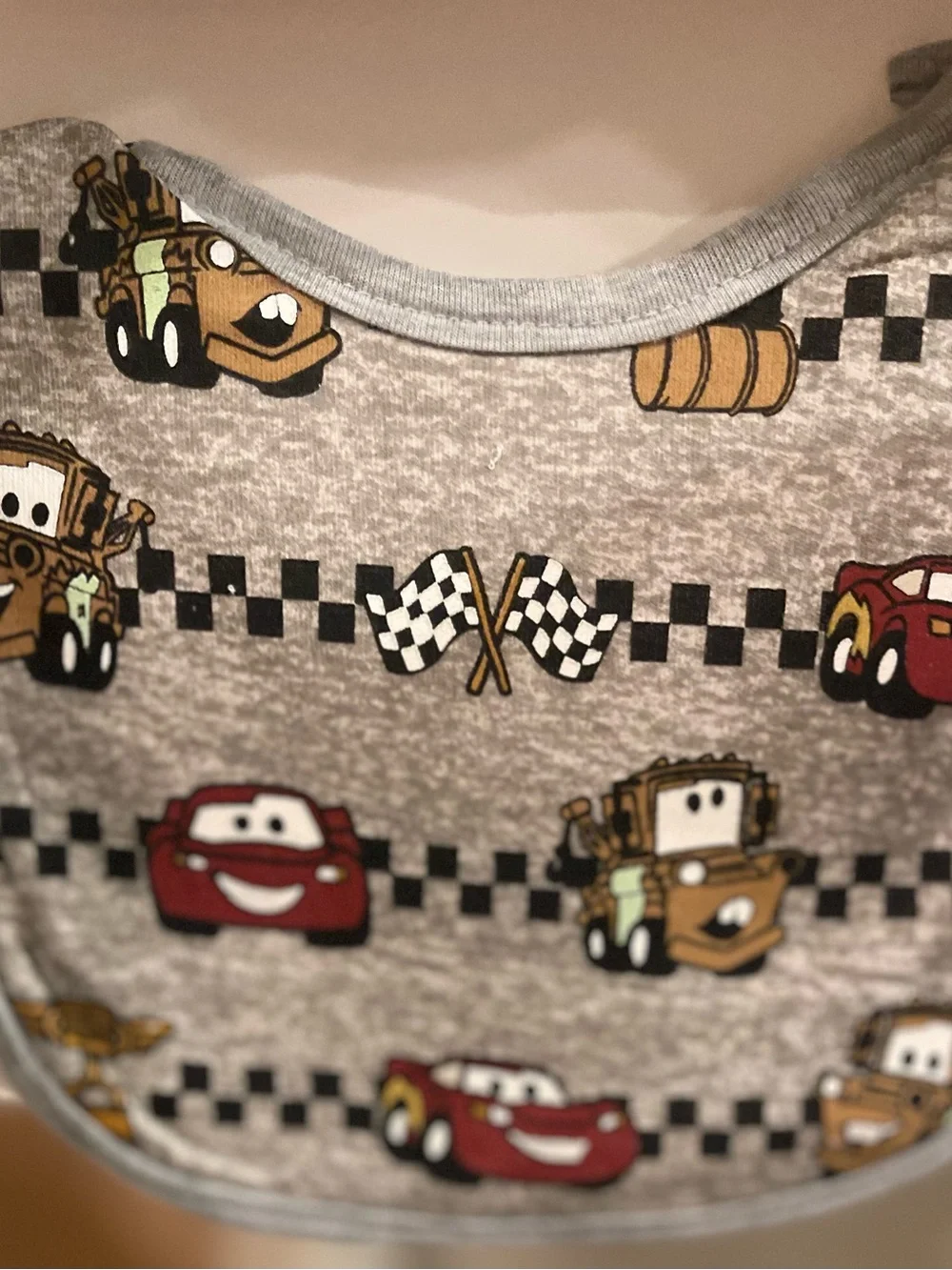Disney Baby Bib Set with Beige, Red, Brown, Cream Accents